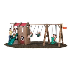 STEP 2 NATURALLY PLAYFUL ADVENTURE LODGE PLAY CENTER WITH GLIDER